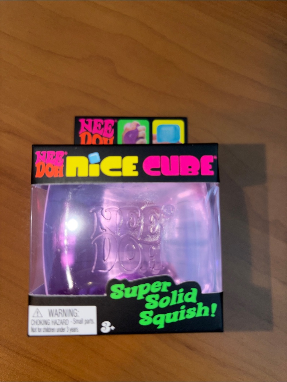*NEW* NeeDoh Nice Cube Super Solid Squish - purple (1)